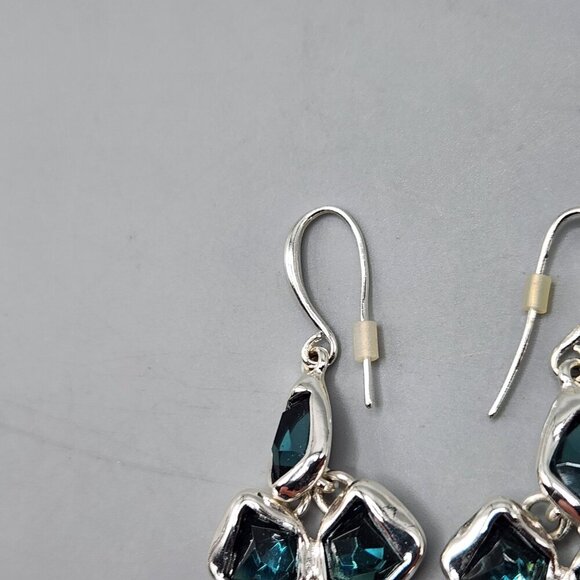 RLM Soho Earrings Lot of 2 Silver / Turquoise Drop Brutalist - Picture 3 of 10
